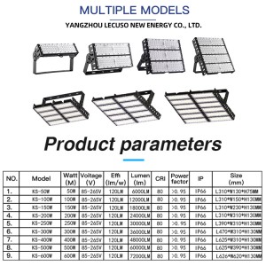 IP66 waterproof module 50w 100w 150w 180 watt 200w 250w 300w 400w 500w 600w 800w led flood light outdoor