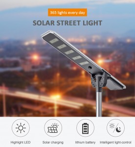 30W 60W 80W 100W 120W Module Type All In One Solar Street Light